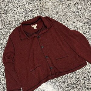 Bechamel Maroon Knit Top
